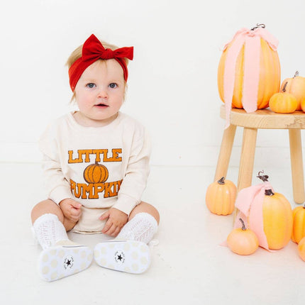 Little Pumpkin Patch Long Sleeve Romper - Baby Clothing Fall