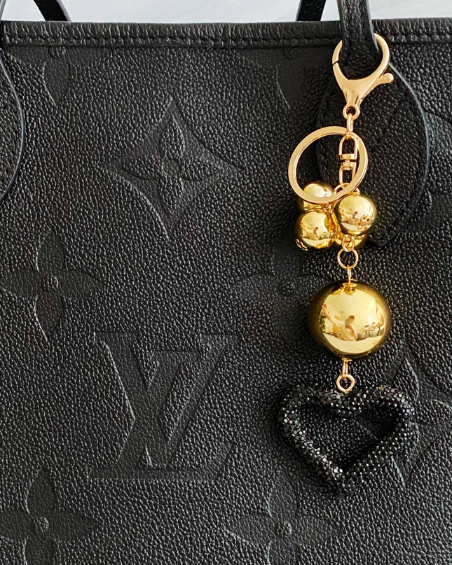 It Girl Glam Heart Bauble Key Chain