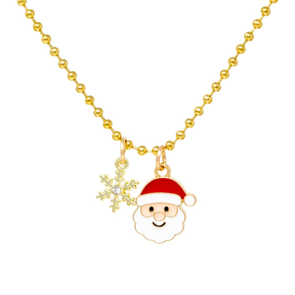 Santa & Snowflake Kids Necklace
