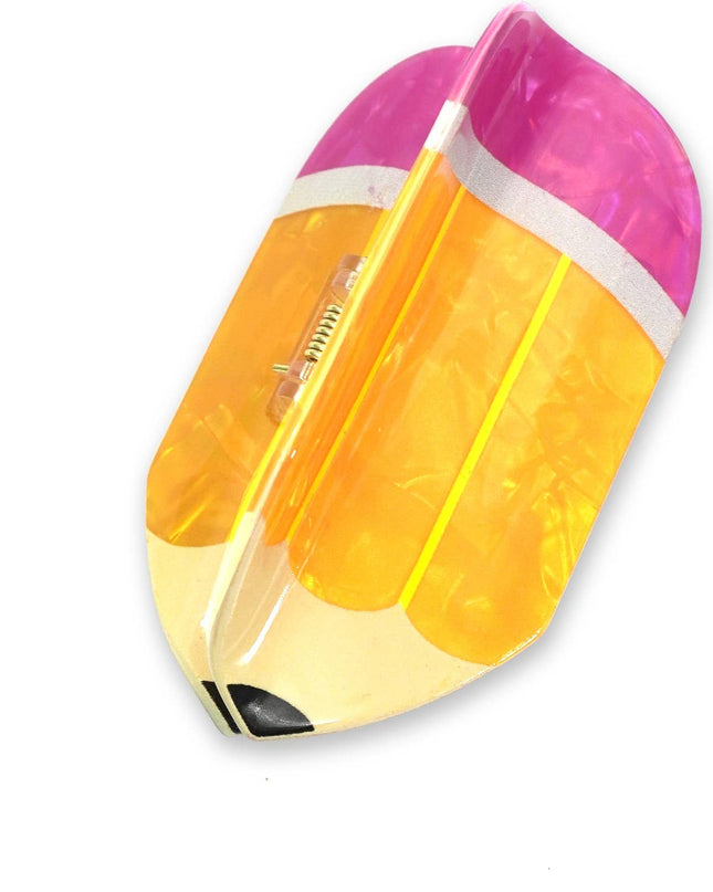 Jumbo School Pencil Hair Claw Clip