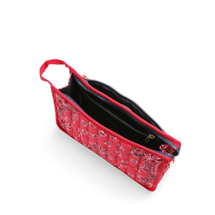 Bandana Print Pouch -Beau Red