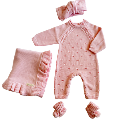 Bring Me Home Pointelle Bundle - Powder Pink