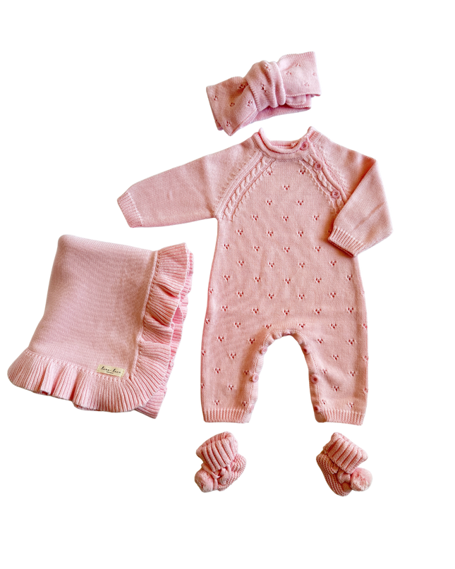 Bring Me Home Pointelle Bundle - Powder Pink
