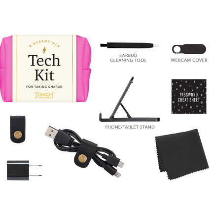 Tech Kit  - Vegan Leather - Pink