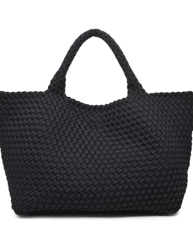 Sky's The Limit - Large Woven Neoprene Tote-Olive Color