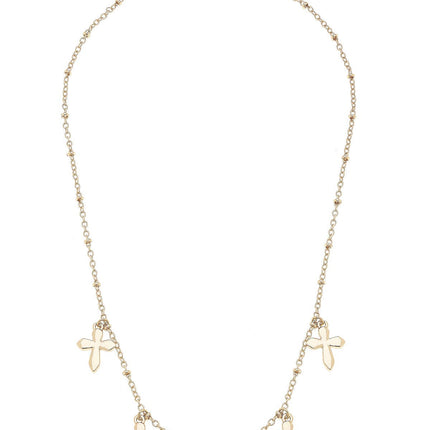 Delaney Delicate Cross Drip Necklace