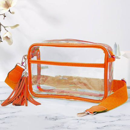 Personalized Game Day Clear Crossbody Bag
