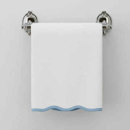 Luxury Scallop Piping Bath Towel Sets (6-Piece)
