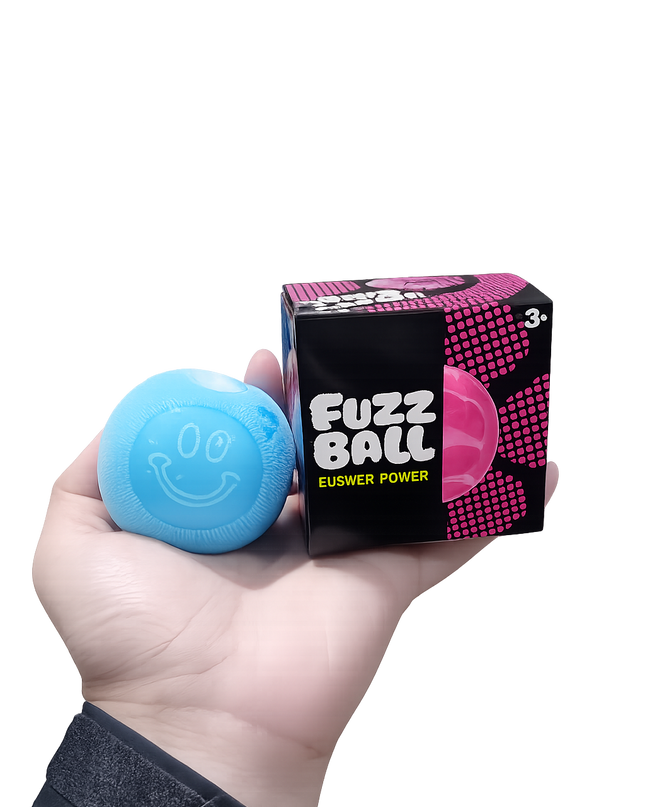 Fuzzy Ball Squishy – Sensory Fidget Toy, Stress Relief Squeeze Ball, Assorted Colors