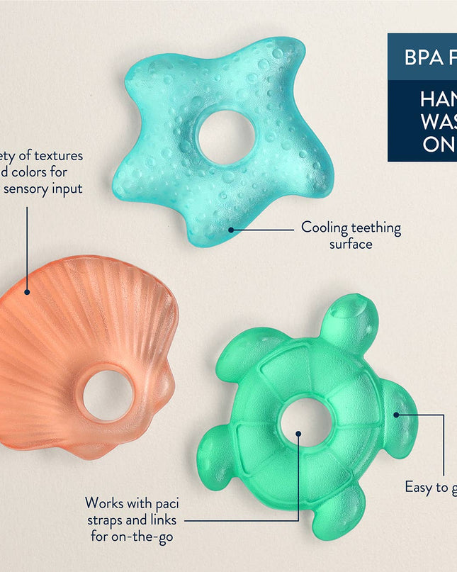 Cutie Coolers™ Water Filled Teethers (3-pack)