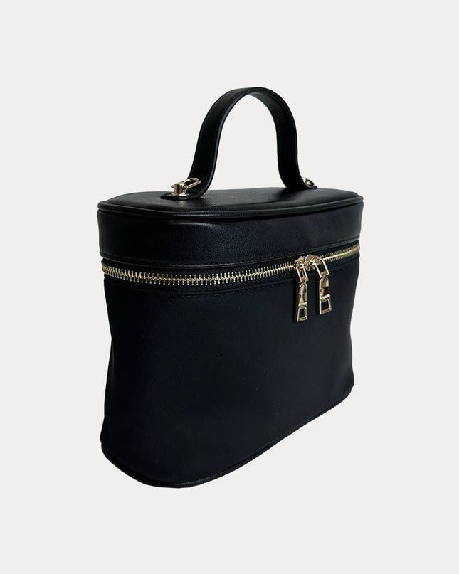 Jenna Nylon & Vegan Top Handle Crossbody