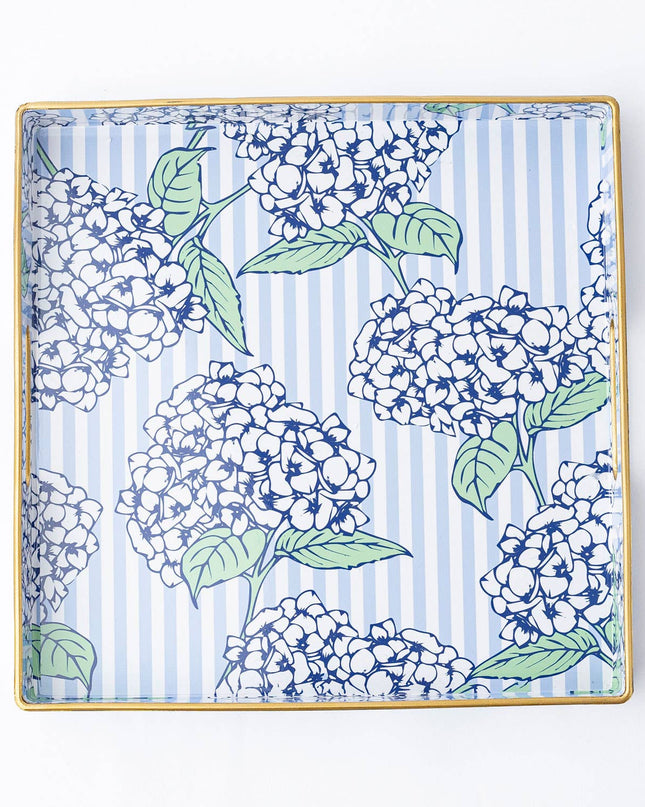 Hydrangea Stem Square Tray