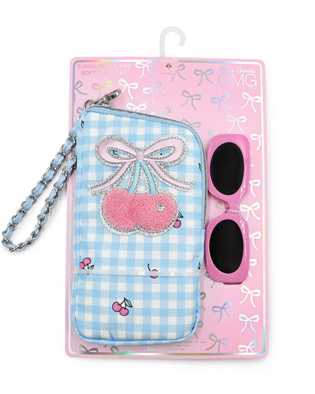 Cherry Wristlet Case and Sunglasses