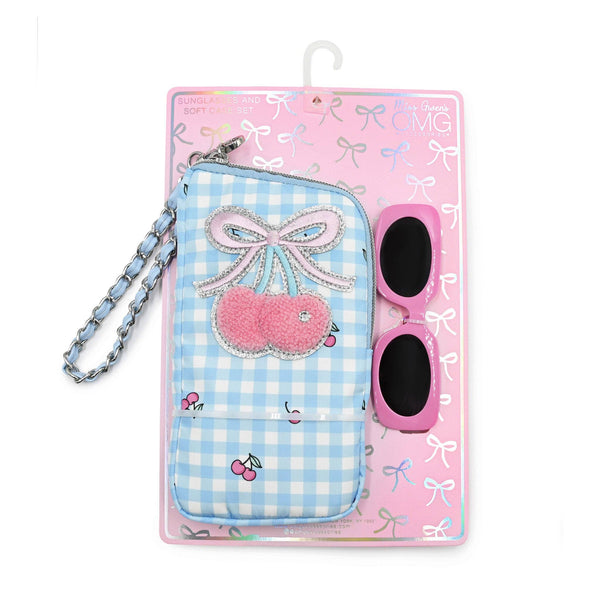 Cherry Wristlet Case and Sunglasses