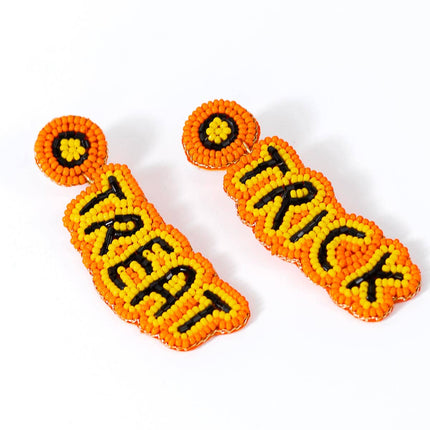 Trick or Treat Beaded Earrings