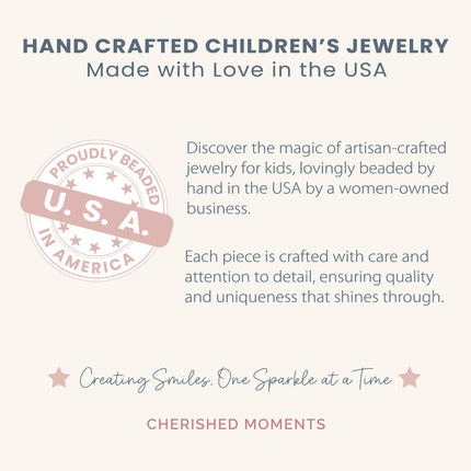 14K Gold-Plated Pink Pearl Baby Heart Bracelet Kids Jewelry