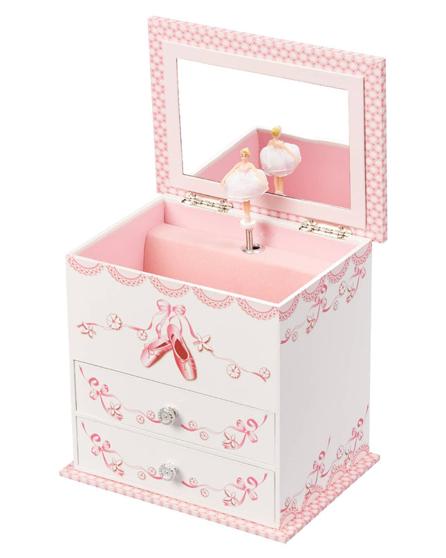 Angel Girls Ballerina Music Jewelry Box