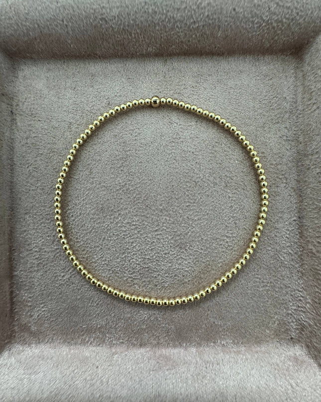 2MM Classic Ball Bead Bracelet - Waterproof