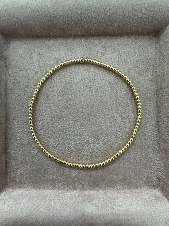 2MM Classic Ball Bead Bracelet - Waterproof