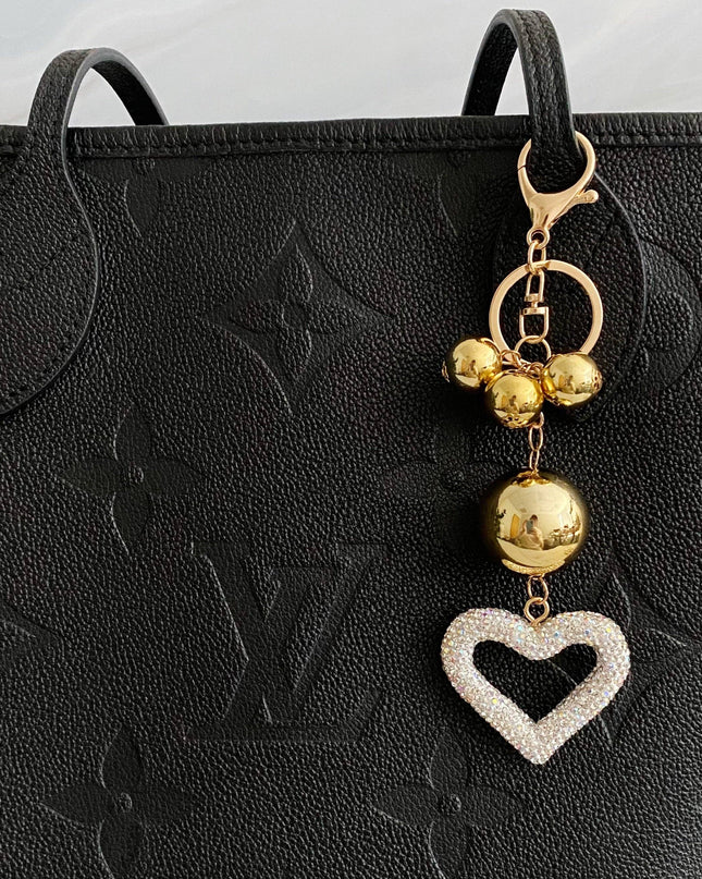 It Girl Glam Heart Bauble Key Chain