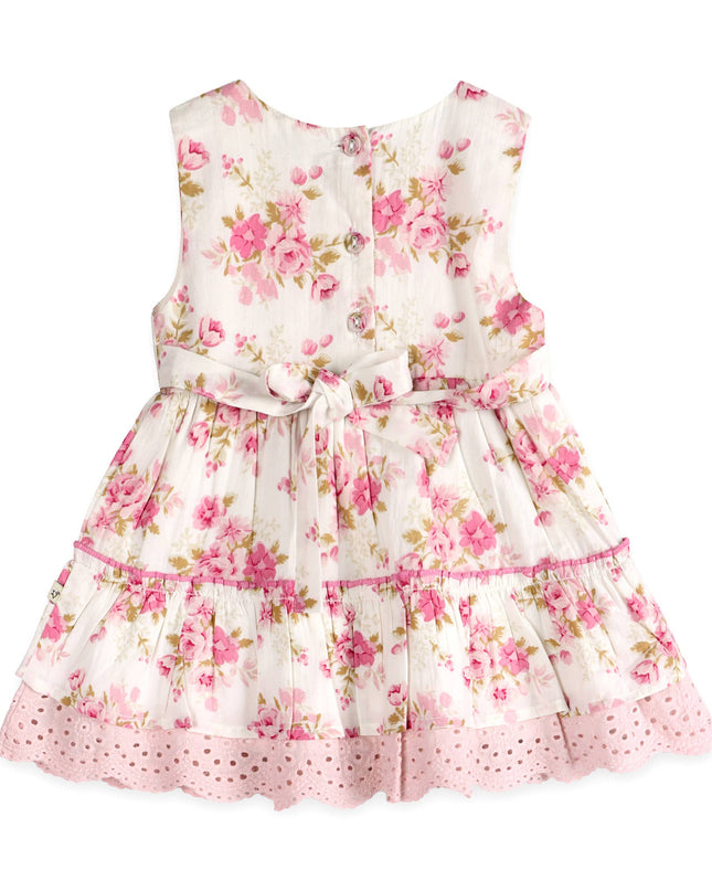 Camille Floral Baby Dress + Bloomer (Organic)