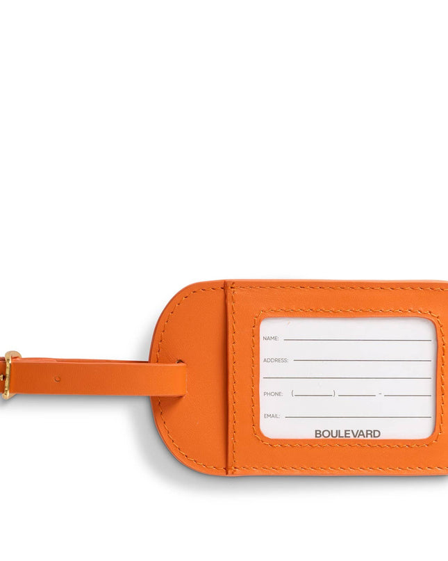 "Amelia" Leather Luggage Tag (Personalizable)