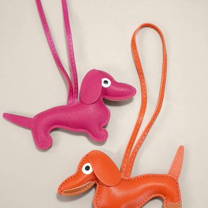 TRENDING VEGAN LEATHER DOG BAG CHARM KEYCHAINS | 40KC112