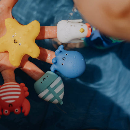 Nautical Itzy Bitzy Puppets™ - Bath + Storytelling Toys