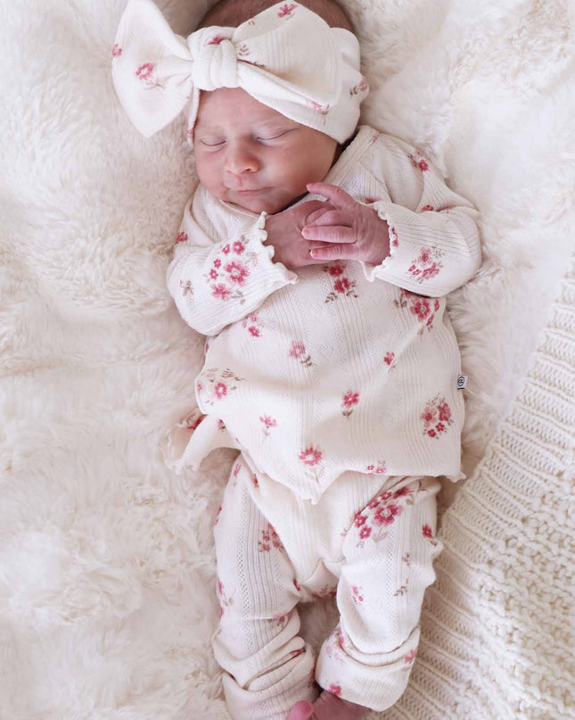 2pc Pointelle Crossover Top & Bottom | Precious Posies