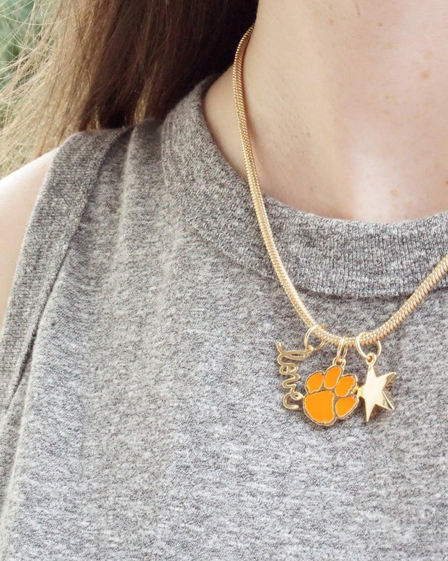 Clemson Tigers Enamel Logo Charm