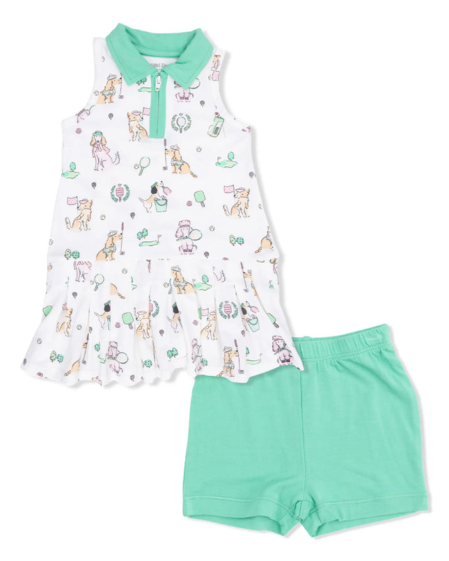 Polo Tennis Dress with Cartwheel Short