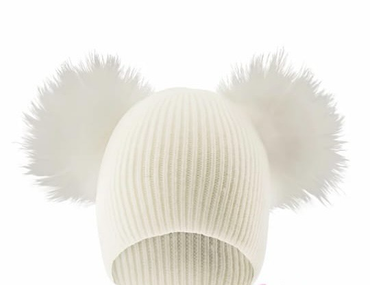 FurPomHats / Double Pom Wool Cuff Beanies