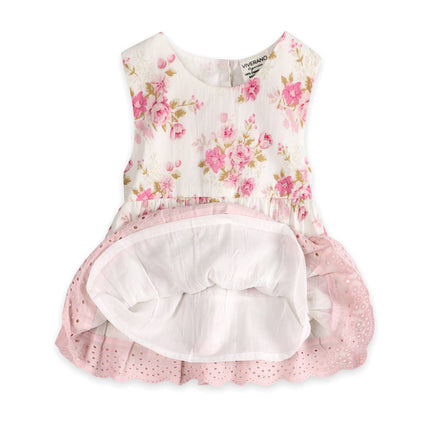 Camille Floral Baby Dress + Bloomer (Organic)
