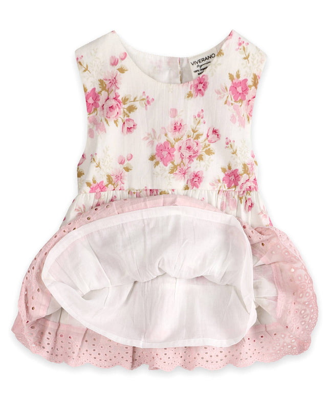 Camille Floral Baby Dress + Bloomer (Organic)