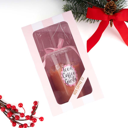 Iced Coffee Glass Christmas Ornament