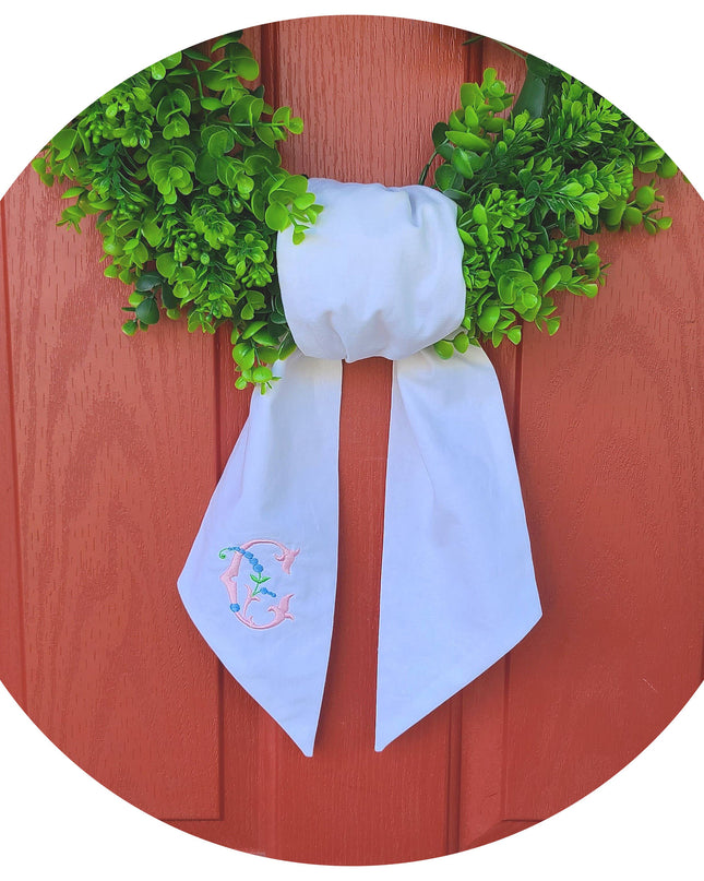 White Linen Sash