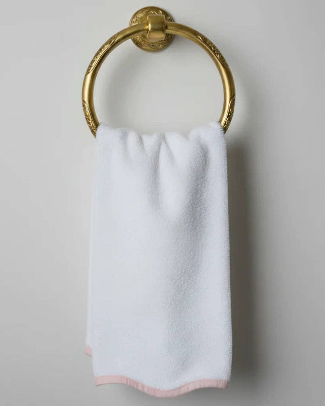 Luxury Scallop Piping Bath Towel Sets (6-Piece)