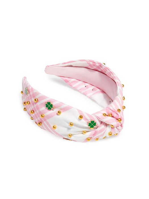 LUCKY CHARM PLAID HEADBAND