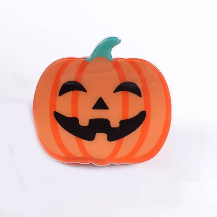 LARGE HALLOWEEN PUMPKIN HAIR CLAW CLIPS