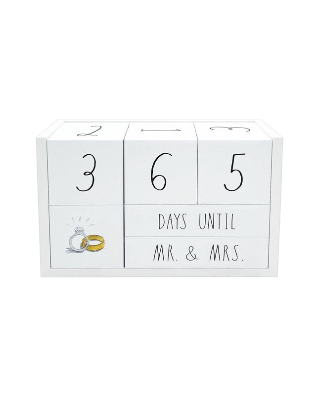 Wedding Countdown Block Set