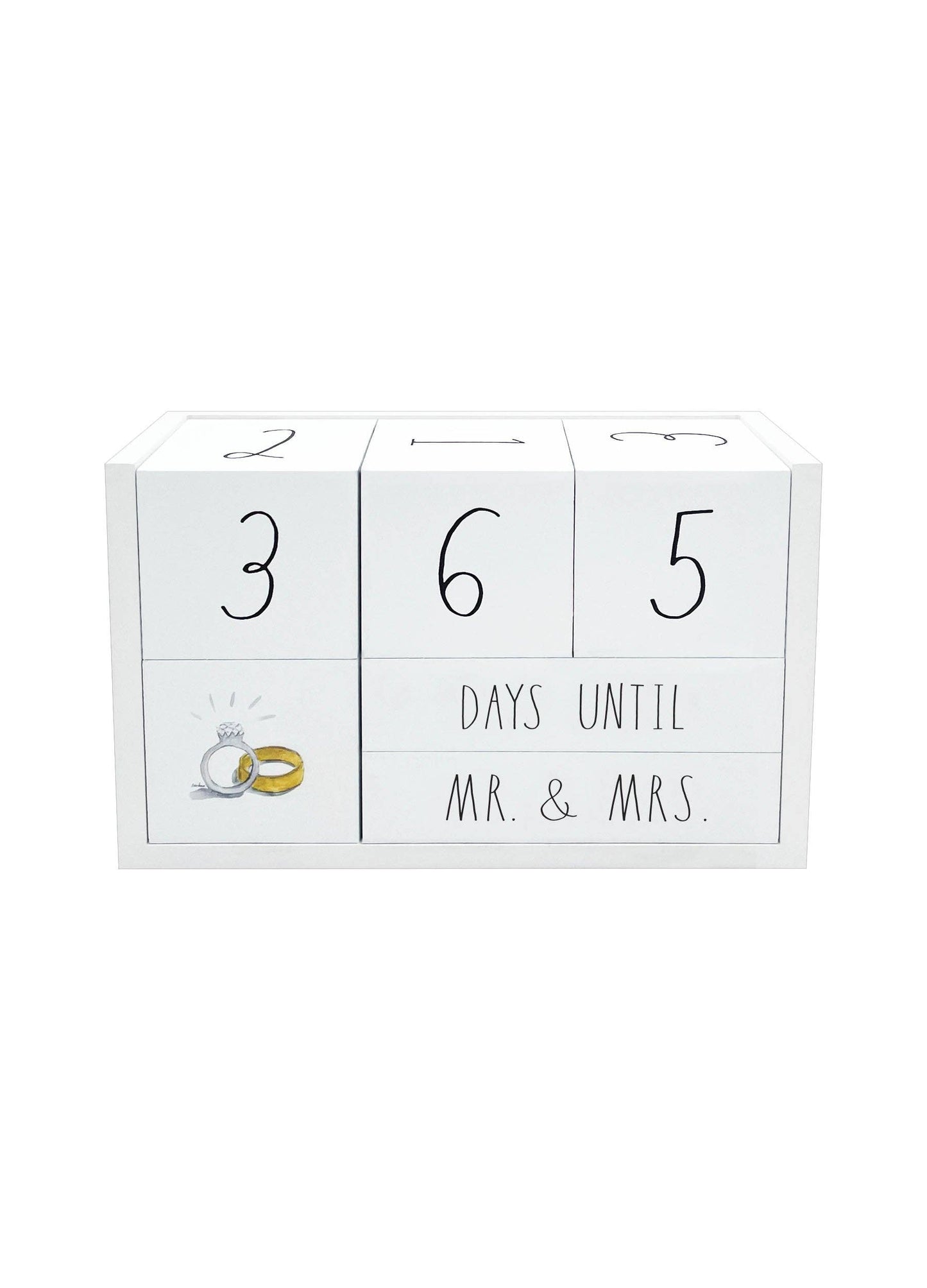 Wedding Countdown Block Set