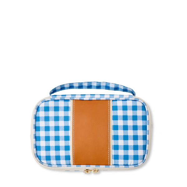 "Megan" Nylon and Leather Makeup Case (Personalizable)