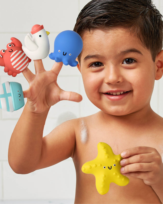 Nautical Itzy Bitzy Puppets™ - Bath + Storytelling Toys