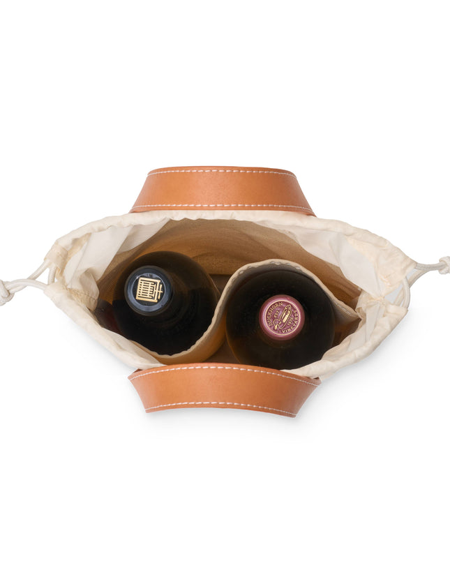 "Tuscany" Canvas Double Wine Tote (Personalizable)