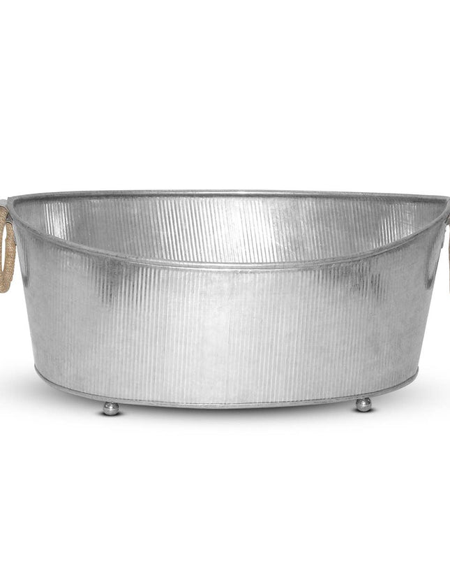 Personalized Aluminum Beverage Tubs w/ Jute Handles
