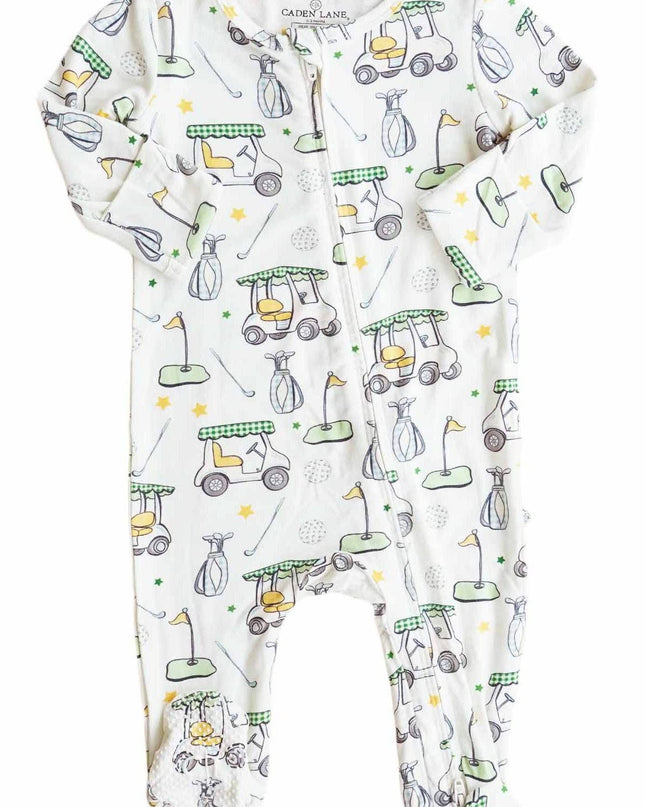 Country Club Cuties Zipper Footie | Blue