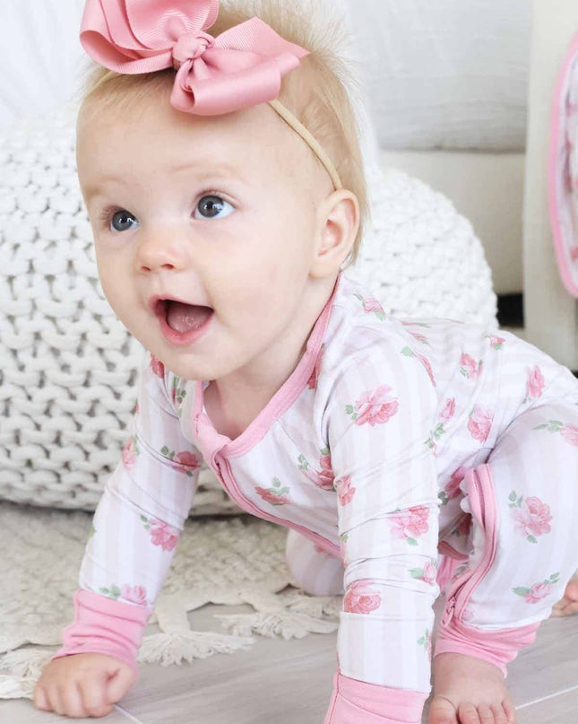 Rosy & Cozy Convertible Zip Romper