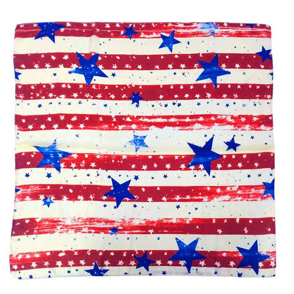 Vintage Star Print Square Scarf