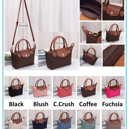 Britney Nylon Double Handle Crossbody Bag
