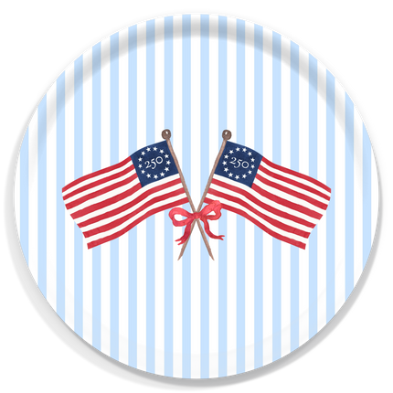 Freedom250® American Flag Patriotic Serving Tray: 3 Sizes